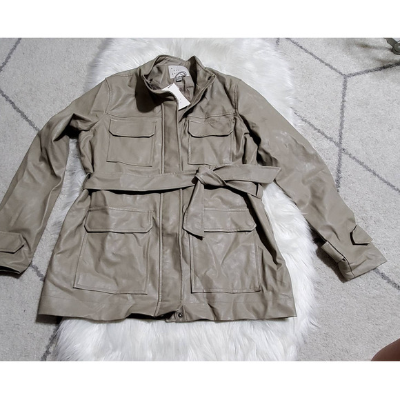 Anorak Faux Leather Jacket-XL - Picture 7 of 8